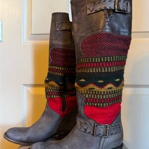 Freebird Multicolor Knit Tall Boots